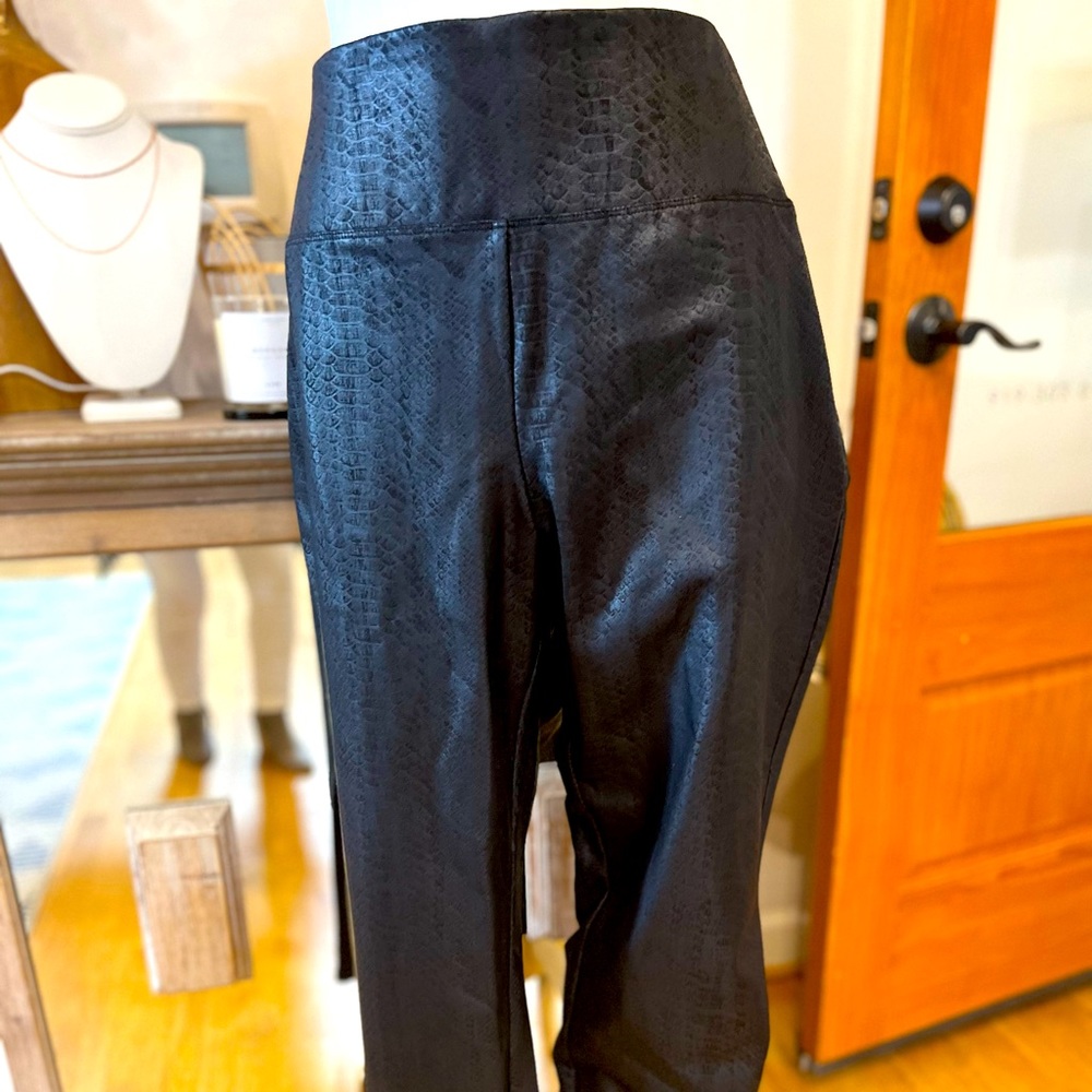 Apt. 9 Faux Leather Animal Print Leggings, Black, XXL, NWOT 🤩 Bundle Me 🙋♀️